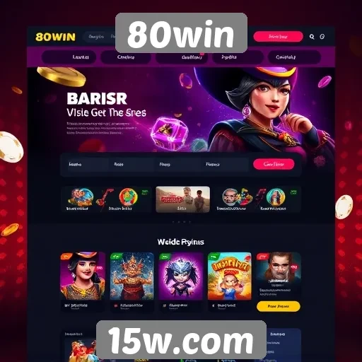 Análise da interface do usuário do site 80win